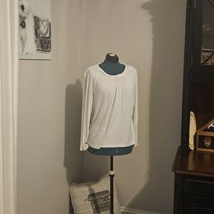 Kobi Halperin Creamy White Blouse Tee.